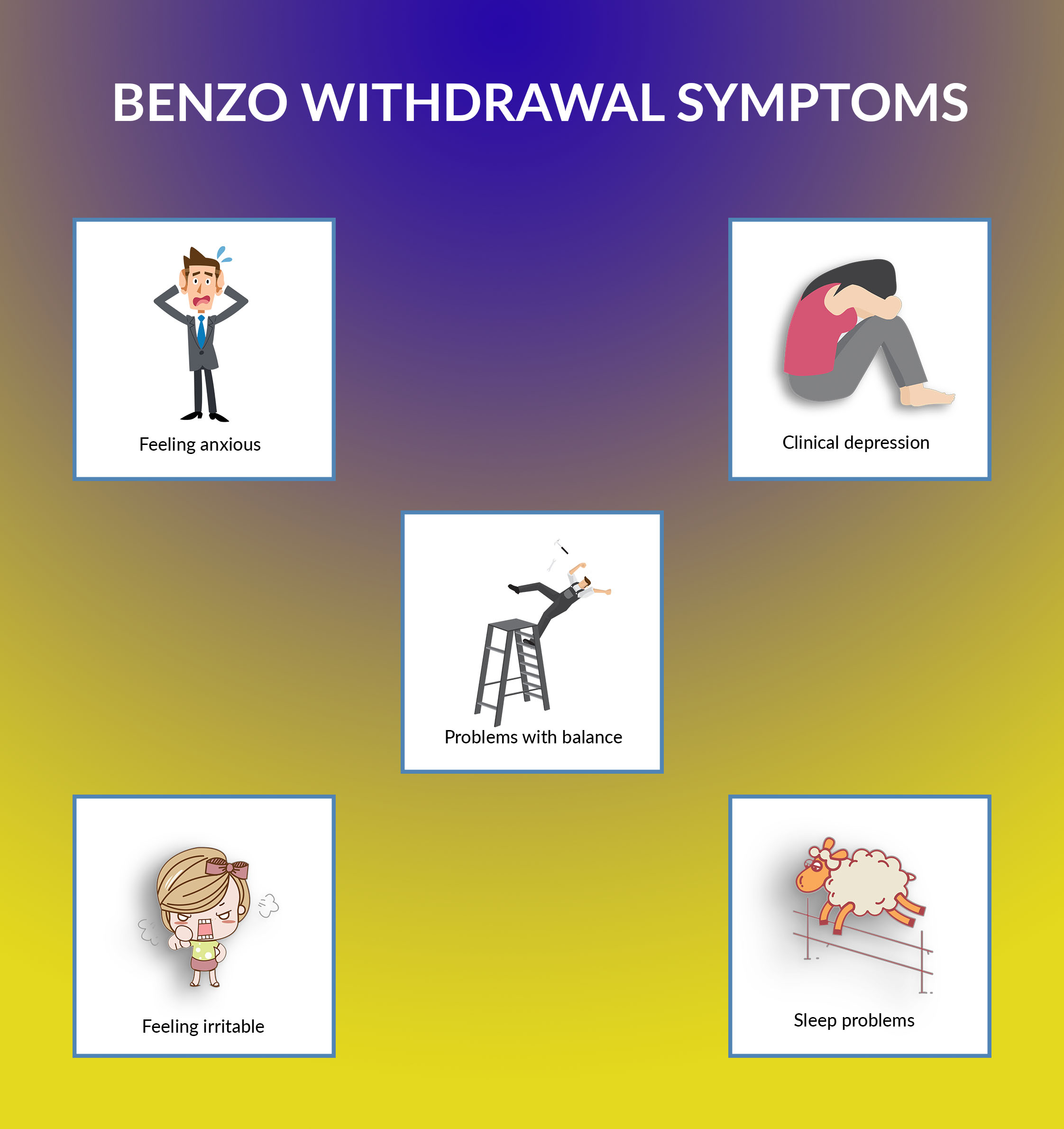 Symptoms you may get when you come off benzos