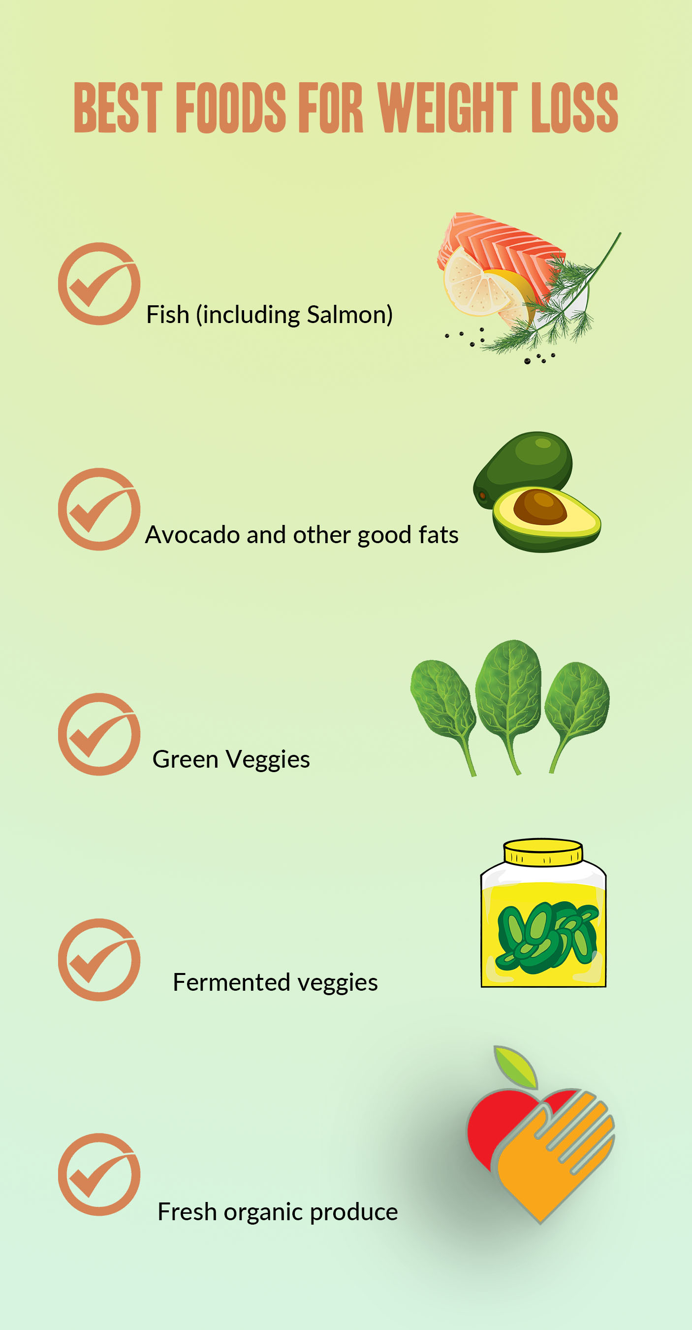 Foods that help you to lose weight